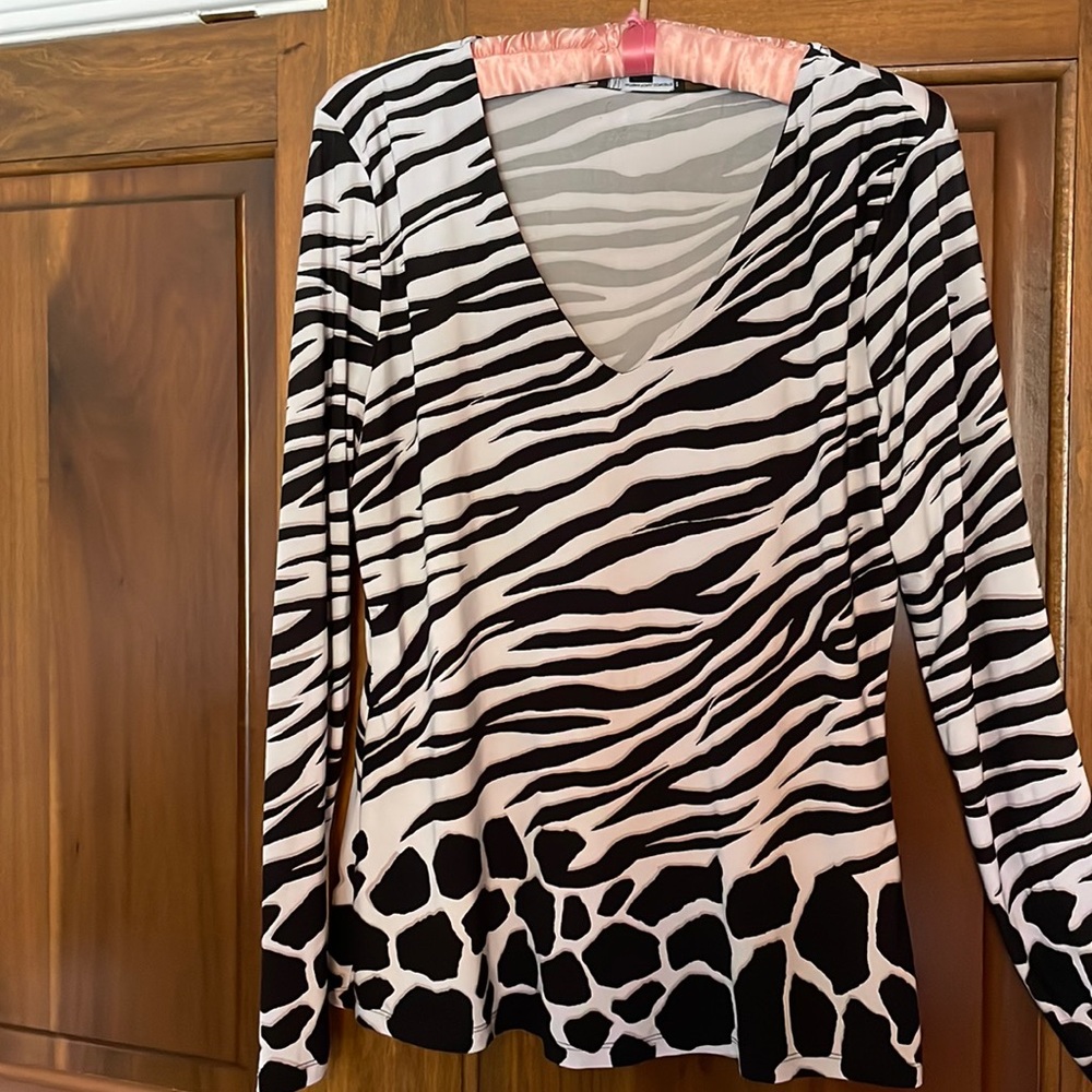 INC animal print top